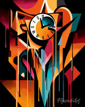 Afbeelding in Gallery-weergave laden, Schilderen op Nummer - Gedurfd Abstract Smeltende Klok