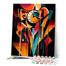Afbeelding in Gallery-weergave laden, Schilderen op Nummer - Gedurfd Abstract Smeltende Klok