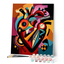 Afbeelding in Gallery-weergave laden, Schilderen op Nummer - Gedurfd Abstract Hart
