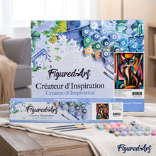 Afbeelding in Gallery-weergave laden, Schilderen op Nummer - Gedurfd Abstract Kat