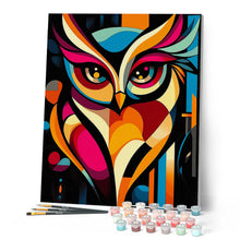 Afbeelding in Gallery-weergave laden, Schilderen op Nummer - Gedurfd Abstract Uil