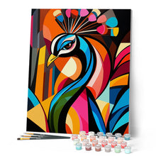 Afbeelding in Gallery-weergave laden, Schilderen op Nummer - Gedurfd Abstract Pauw 1