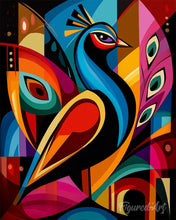 Afbeelding in Gallery-weergave laden, Schilderen op Nummer - Gedurfd Abstract Pauw 2