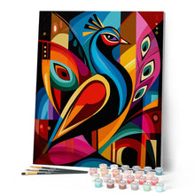 Afbeelding in Gallery-weergave laden, Schilderen op Nummer - Gedurfd Abstract Pauw 2