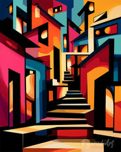Afbeelding in Gallery-weergave laden, Schilderen op Nummer - Gedurfd Abstract Steeg