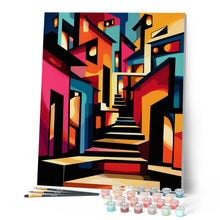 Afbeelding in Gallery-weergave laden, Schilderen op Nummer - Gedurfd Abstract Steeg