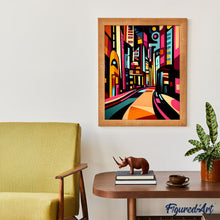 Afbeelding in Gallery-weergave laden, Schilderen op Nummer - Gedurfd Abstract Stedelijke Straat