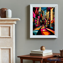 Afbeelding in Gallery-weergave laden, Schilderen op Nummer - Gedurfd Abstract Nachtstad