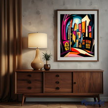 Afbeelding in Gallery-weergave laden, Schilderen op Nummer - Levendig Abstracte Stad
