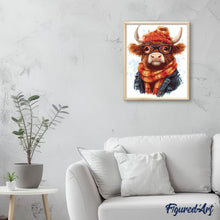 Afbeelding in Gallery-weergave laden, Schilderen op Nummer - Knusse Schotse Hooglander