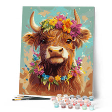 Afbeelding in Gallery-weergave laden, Schilderen op Nummer - Schotse Hooglander: Tuinkoningin