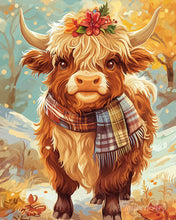 Afbeelding in Gallery-weergave laden, Schilderen op Nummer - Schotse Hooglander in Herfstsfeer
