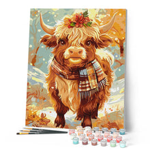 Afbeelding in Gallery-weergave laden, Schilderen op Nummer - Schotse Hooglander in Herfstsfeer