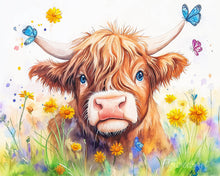 Afbeelding in Gallery-weergave laden, Schilderen op Nummer - Schotse Hooglander: Lenteportret