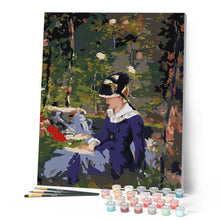 Afbeelding in Gallery-weergave laden, Schilderen op Nummer - Jonge vrouw in de tuin - Manet