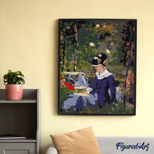 Afbeelding in Gallery-weergave laden, Schilderen op Nummer - Jonge vrouw in de tuin - Manet