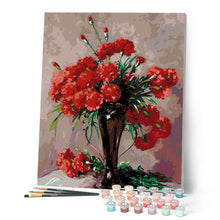Afbeelding in Gallery-weergave laden, Schilderen op Nummer - Carnations in a silver vase - Abbott Fuller Graves