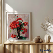 Afbeelding in Gallery-weergave laden, Schilderen op Nummer - Carnations in a silver vase - Abbott Fuller Graves