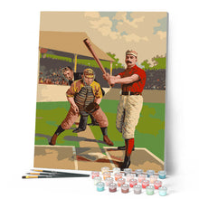 Afbeelding in Gallery-weergave laden, Schilderen op Nummer - Retro honkbalspelers