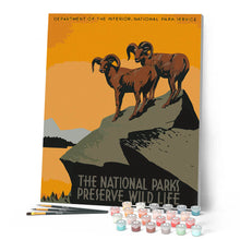 Afbeelding in Gallery-weergave laden, Schilderen op Nummer - Poster van nationale parken