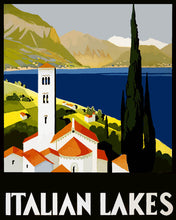 Afbeelding in Gallery-weergave laden, Schilderen op Nummer - Vintage poster van de Italiaanse meren