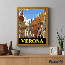 Afbeelding in Gallery-weergave laden, Schilderen op Nummer - Vintage poster van Verona