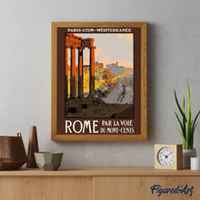 Afbeelding in Gallery-weergave laden, Schilderen op Nummer - Vintage poster van Rome