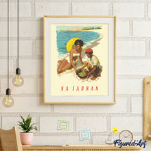 Afbeelding in Gallery-weergave laden, Schilderen op Nummer - Vintage poster van de kust van Joegoslavië