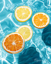 Afbeelding in Gallery-weergave laden, Schilderen op Nummer - Zonnige citrusgolven