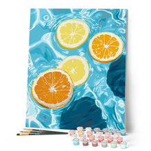 Afbeelding in Gallery-weergave laden, Schilderen op Nummer - Zonnige citrusgolven