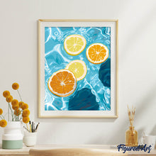 Afbeelding in Gallery-weergave laden, Schilderen op Nummer - Zonnige citrusgolven