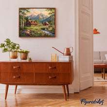 Afbeelding in Gallery-weergave laden, Schilderen op Nummer - Alpiene cottage-droom