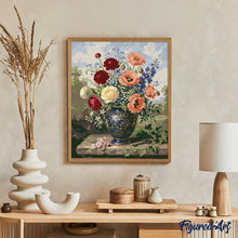 Afbeelding in Gallery-weergave laden, Schilderen op Nummer - Bloemen in blauwe vaas