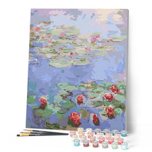 Afbeelding in Gallery-weergave laden, Schilderen op Nummer - Rode waterlelies - Monet