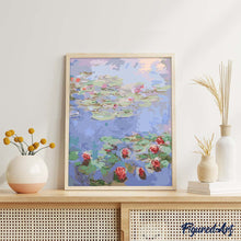 Afbeelding in Gallery-weergave laden, Schilderen op Nummer - Rode waterlelies - Monet