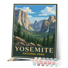 Afbeelding in Gallery-weergave laden, Schilderen op Nummer - Yosemite National Park - Californië