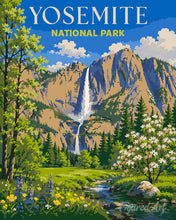 Afbeelding in Gallery-weergave laden, Schilderen op Nummer - Yosemite National Park, Vernal Falls - Californië