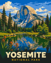 Afbeelding in Gallery-weergave laden, Schilderen op Nummer - Yosemite National Park, Half Dome - Californië