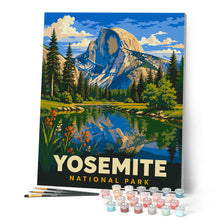 Afbeelding in Gallery-weergave laden, Schilderen op Nummer - Yosemite National Park, Half Dome - Californië