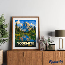 Afbeelding in Gallery-weergave laden, Schilderen op Nummer - Yosemite National Park, Half Dome - Californië