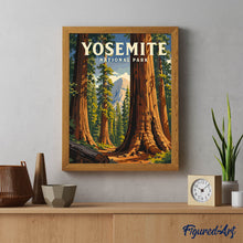 Afbeelding in Gallery-weergave laden, Schilderen op Nummer - Yosemite National Park, Mariposa Grove - Californië
