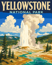 Afbeelding in Gallery-weergave laden, Schilderen op Nummer - Yellowstone National Park, Old Faithful - Wyoming