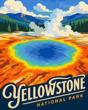 Afbeelding in Gallery-weergave laden, Schilderen op Nummer - Yellowstone National Park, Grand Prismatic Spring - Wyoming