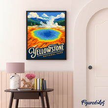 Afbeelding in Gallery-weergave laden, Schilderen op Nummer - Yellowstone National Park, Grand Prismatic Spring - Wyoming