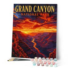 Afbeelding in Gallery-weergave laden, Schilderen op Nummer - Nationaal park Grand Canyon, woestijnkliffen - Arizona