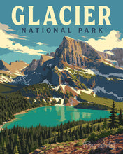 Afbeelding in Gallery-weergave laden, Schilderen op Nummer - Nationaal park Glacier - Montana