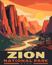 Afbeelding in Gallery-weergave laden, Schilderen op Nummer - Zion National Park - Utah