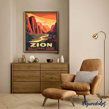 Afbeelding in Gallery-weergave laden, Schilderen op Nummer - Zion National Park - Utah
