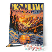Afbeelding in Gallery-weergave laden, Schilderen op Nummer - Rocky Mountain National Park - Colorado