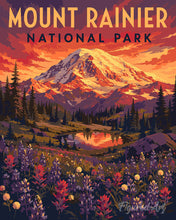 Afbeelding in Gallery-weergave laden, Schilderen op Nummer - Mount Rainier National Park - Washington